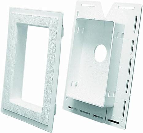 split recessed mounting block white